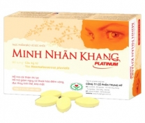 Minh Nhãn Khang Platinum giúp sáng mắt, chống tăng nhãn áp hộp 30 viên